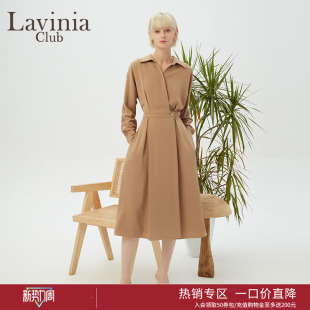 连衣裙R45L111S 气质收腰显瘦通勤衬衫 Lavinia 早春设计感法式