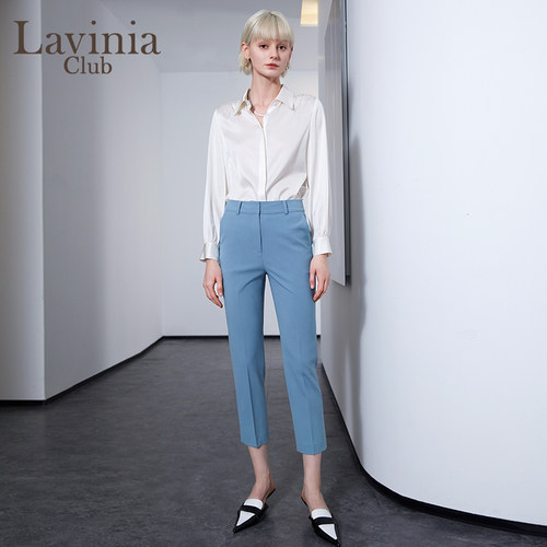 LaviniaClub休闲西装裤直筒裤