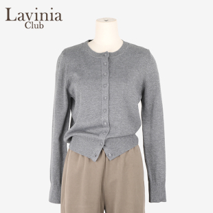 针织开衫 圆领长袖 A51Z159S 淡人穿搭通勤女装 Lavinia2025春夏新款