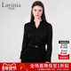 Lavinia简约气质纯色上衣早春新款 通勤OL百搭黑色衬衫 R45C106