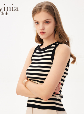 【四季通穿】Lavinia 圆领无袖针织衫女四季吊带背心内搭Y33Z123