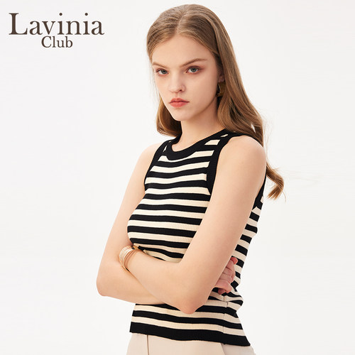 LaviniaClub修身针织衫吊带
