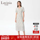Lavinia春夏新款 碎花连衣裙女v领收腰显瘦气质通勤长裙子Y33L174S