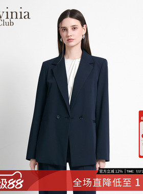 Lavinia2026春新品女士翻驳领设计感通勤气质正装西装外套J61W02