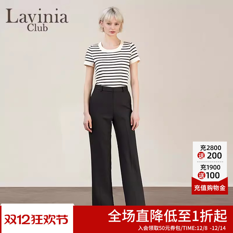 Lavinia显瘦高腰设计轻职西装裤女25年春新款通勤气质长裤B51K06P