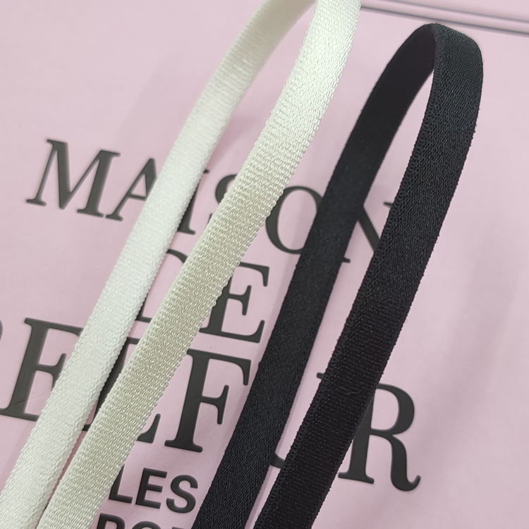 3~5mm双面有光松紧带扁黑白色弹力服装服饰内衣文胸吊带肩带辅料