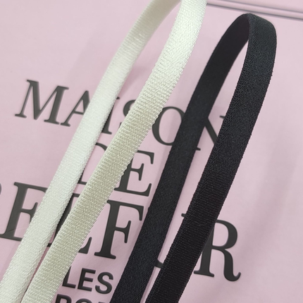 3~5mm双面有光松紧带扁黑白色弹力服装服饰内衣文胸吊带肩带辅料