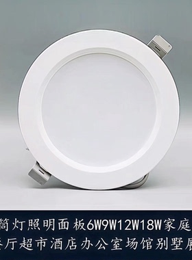 LED照明面板灯yige6W9W12W18W服装餐厅酒店超市办公星运筒灯系列