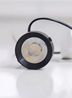 LED射灯光源黑色圈cob斗胆灯杯内胆8W15W格栅灯100*200及120*240