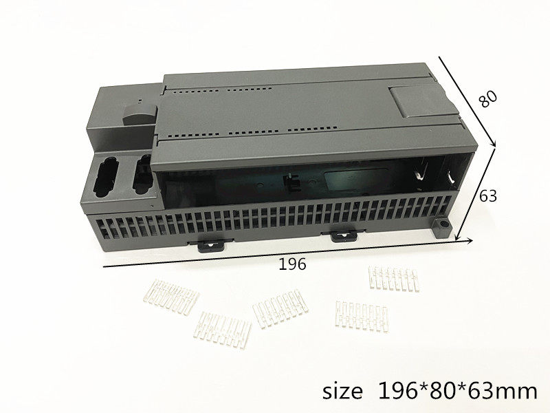 PLC塑料外壳电气机西门子S7-200扩展模块工控盒仪表壳体196*80*63
