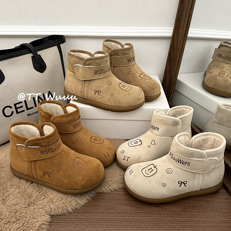 加绒加厚雪地靴女厚底冬季