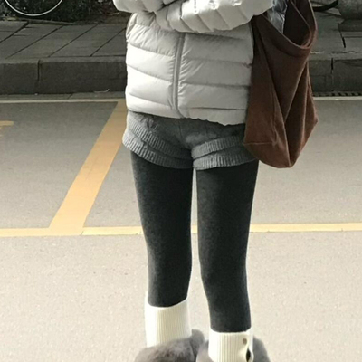 高腰休闲无品牌短裤直筒裤