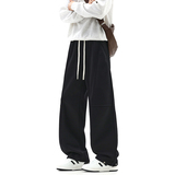 1000件+300g2026春款复古重磅弯刀休闲卫裤无影墙K193P35，男装休闲裤，电商A030