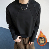 1w件+280g加绒款解构长袖T恤百搭打底上衣室内模特T2598-JRP24，男装T恤，电商A030