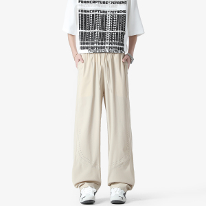 2w+220g锦纶冰丝2026春透气激光打孔休闲冰丝裤K170 无影墙 特P28，男装休闲裤，电商A030