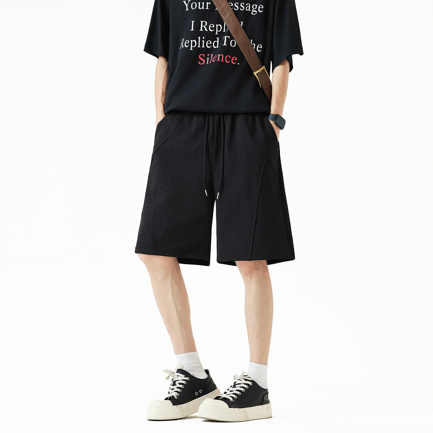3千件米通格320g2026春款美式解构拼接裤子无影墙DK023 P28控49图片