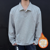 1W件+280g曼巴棉加绒POLO男重磅翻领长袖T恤高街T2599-JRP25，男装T恤，电商A030