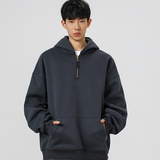 5k件+350g华棉2026春款半拉链连帽套头卫衣无影墙WY608特P35，男装卫衣，电商A030