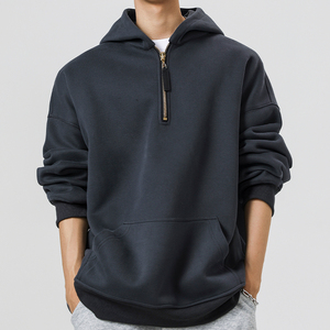 5k件+350g华棉 2026春款半拉链连帽套头卫衣 无影墙 WY608 特P35，男装卫衣，电商A030