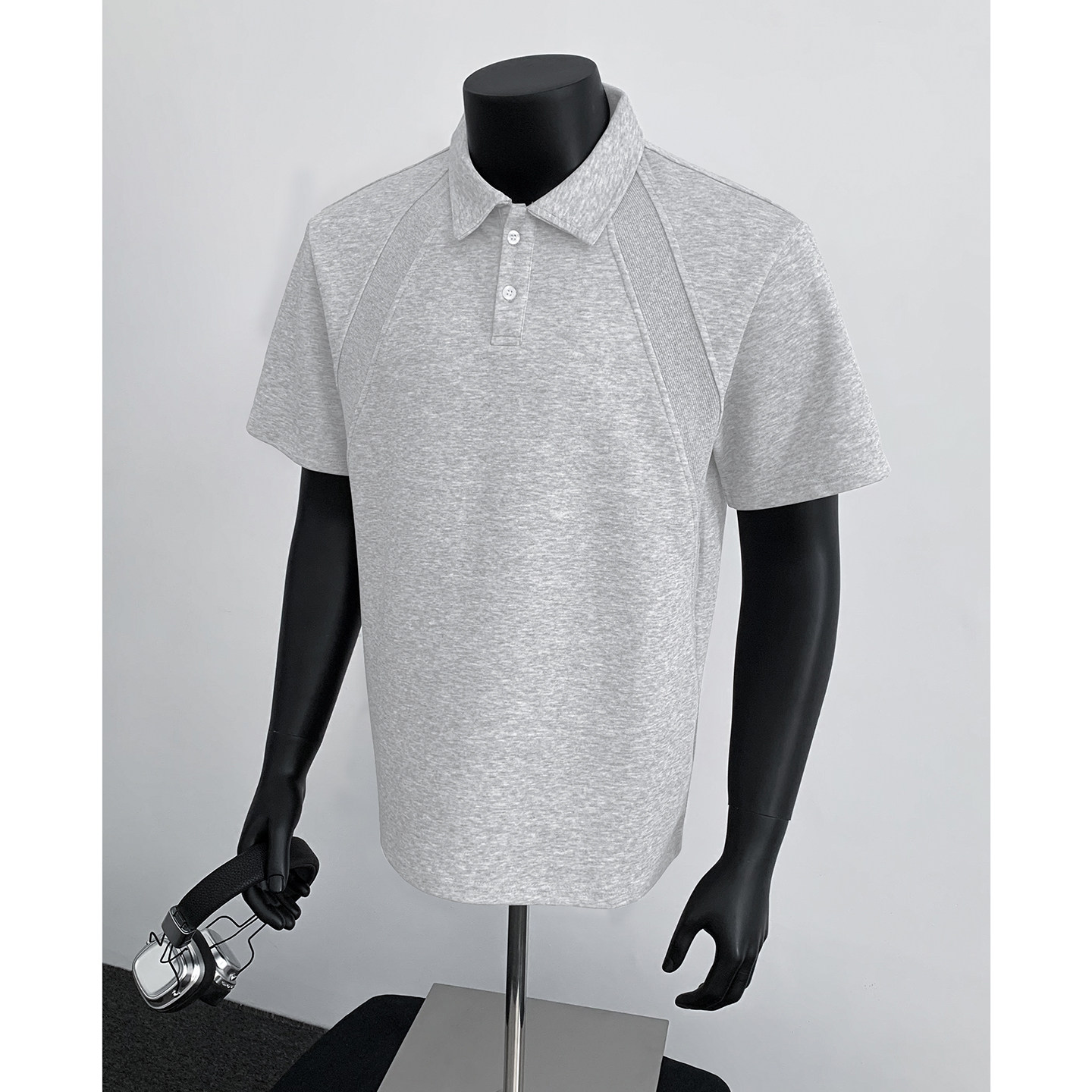 5千件曼巴棉250g2026春款美式polo衫短袖男复古t恤P2568P18，男装T恤，电商A030