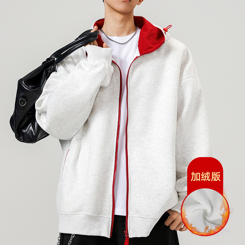 2000件+330g加绒秋冬拼色连帽开衫卫衣无影墙WY616P52,男装卫衣,电商A030 2000件+330g加绒秋冬拼色连帽开衫卫衣无影墙WY616P52,男装卫衣,电商A030