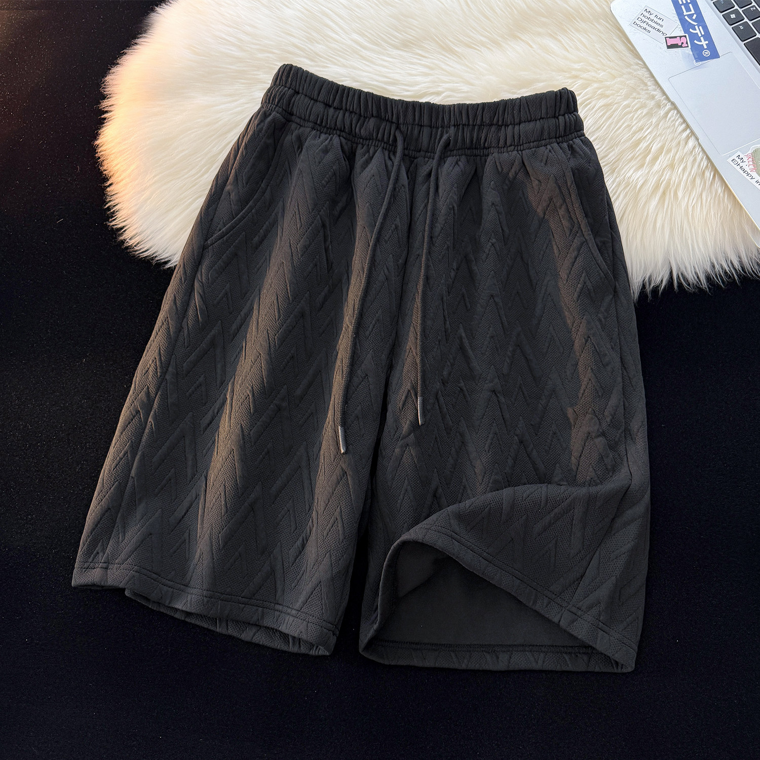 5千件提花280g2026春款抖音高品质休闲短裤DK051特P12控39，男装牛仔裤，电商A030