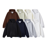 2W件+420g华棉加厚2026春款纯色拉链连帽卫衣无影墙WY802特P38，男装卫衣，电商A030