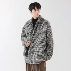 抖音直播 千鸟 外套 美式 休闲 宽松 夹克 JK6666 无影墙 P85图片