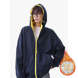 (网图)现货5w+2026春款420g华棉加绒撞色卫衣特P36加绒不加价，男装卫衣，电商A030