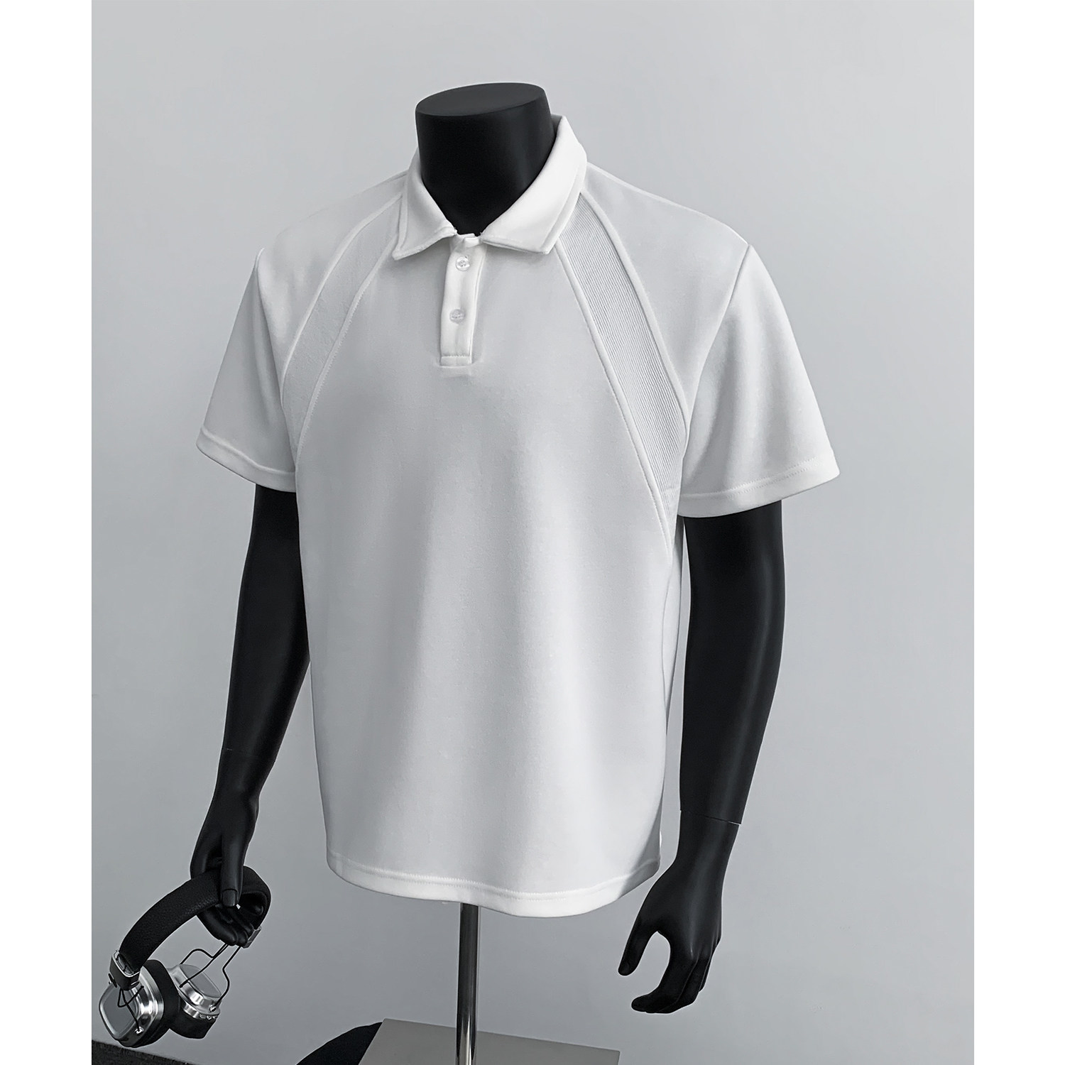 5千件曼巴棉250g2026春款美式polo衫短袖男复古t恤P2568P18，男装T恤，电商A030