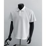 5千件曼巴棉250g2026春款美式polo衫短袖男复古t恤P2568P18，男装T恤，电商A030