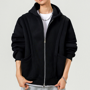 5k件+420g华棉2026春设计感双拉链连帽卫衣外套无影墙 WY607特P45，女装短外套，电商A030