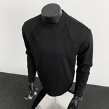 2W件+280g曼巴棉2026春款解构拼接长袖T恤假模特T2598特P15，男装T恤，电商A030