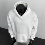 6w件+330g秋新款男潮牌套头连帽卫衣黑色假模WY617P32，男装卫衣，电商A030