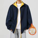 1W件+420g华棉加绒2026年春拼色开衫卫衣无影墙WY616-JR特P36，男装卫衣，电商A030