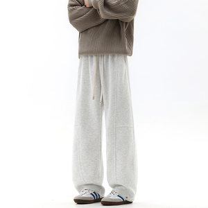 3k件+300g华棉 2026春款复古重磅弯刀休闲卫裤 无影墙 K193 特P28，男装休闲裤，电商A030