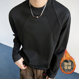 1w件+280g加绒款解构长袖T恤百搭打底上衣室内模特T2598-JRP24，男装T恤，电商A030