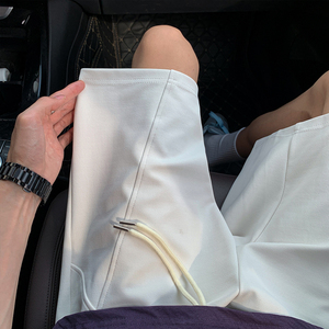 3千件米通格320g2026春款斜切速干休闲短裤户外模特DK023 P28控49图片