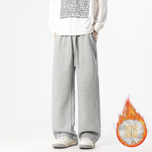2000件+300g 加绒款 潮流休闲运动抽绳男裤 无影墙  K195-JR P35图片