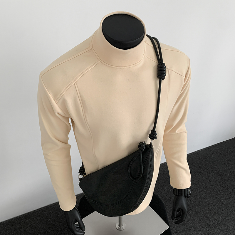 5w件+280g 新款设计感宽松长袖德绒打底 假模特 T2600 P18，男装T恤，电商A030
