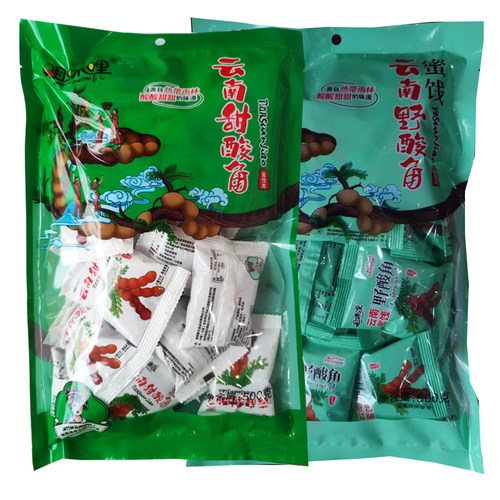 咀咪哩野酸角500g*2袋云南特产罗望子酸角糕甜角后老式怀旧小零食