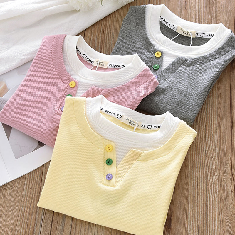 洋气女童弹力打底衫中大童