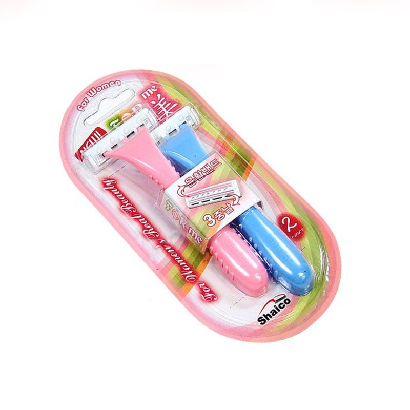 韩国进口 手动女士剃腋毛刀 刮毛器 2P装方便实用