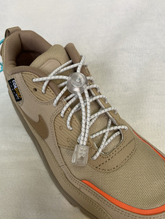 包邮潮ins进口橡筋弹力绳反光小红书推荐小白鬼家同款鞋带免绑系