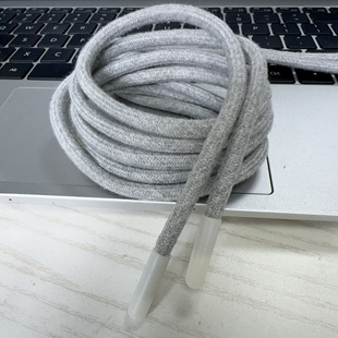 CHIN小红书推6mm全棉圆带质坠感全包啤咀扣服装 腰绳子 辅料帽带裤