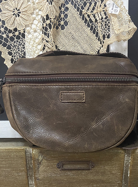 疯子张复古做旧牛皮小包手机钥匙包通勤包斜挎包休闲包