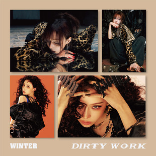 Winter金玟庭冬妹海报墙贴dirty work专辑周边aespa装饰画照片