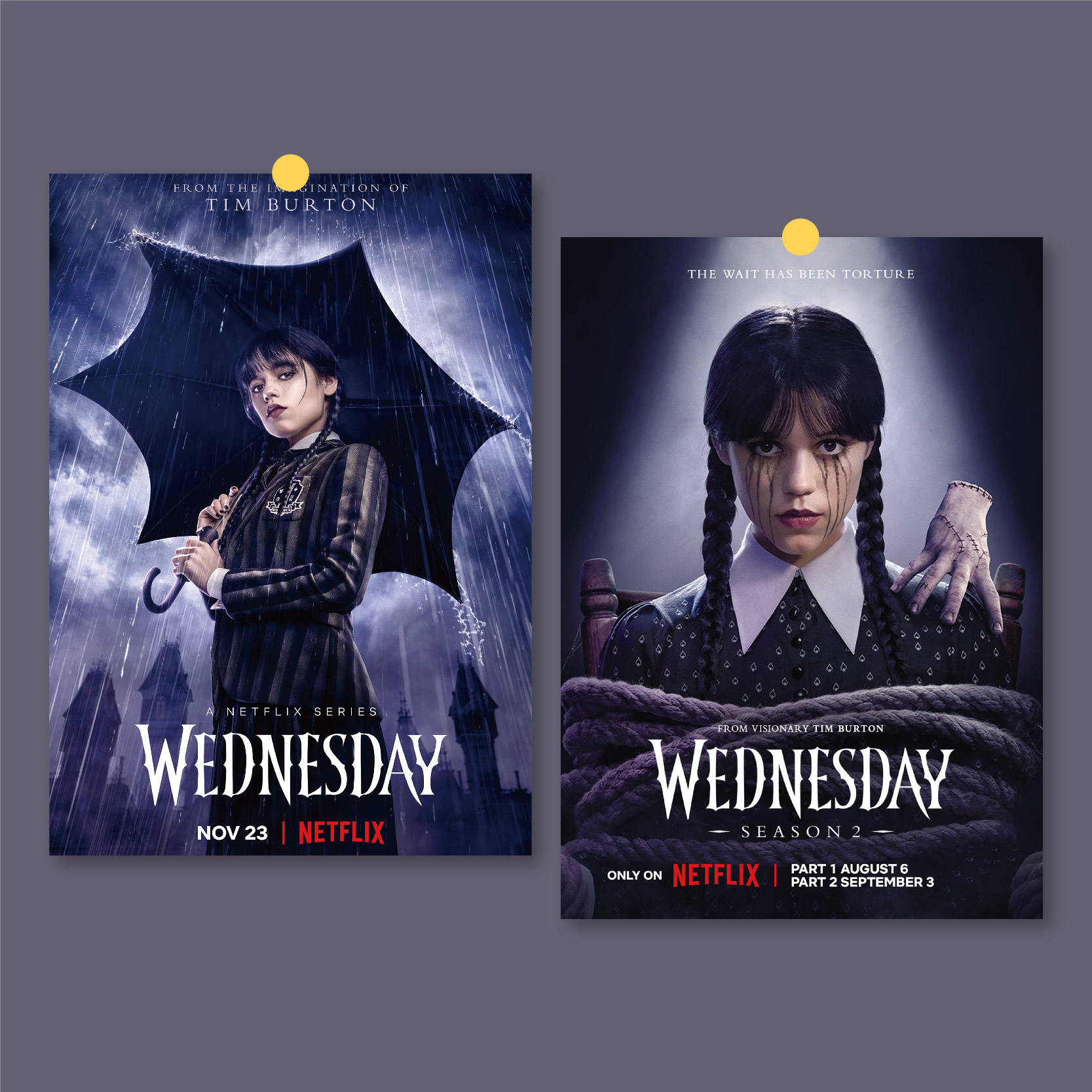 Wednesday星期三美剧海报满5送1