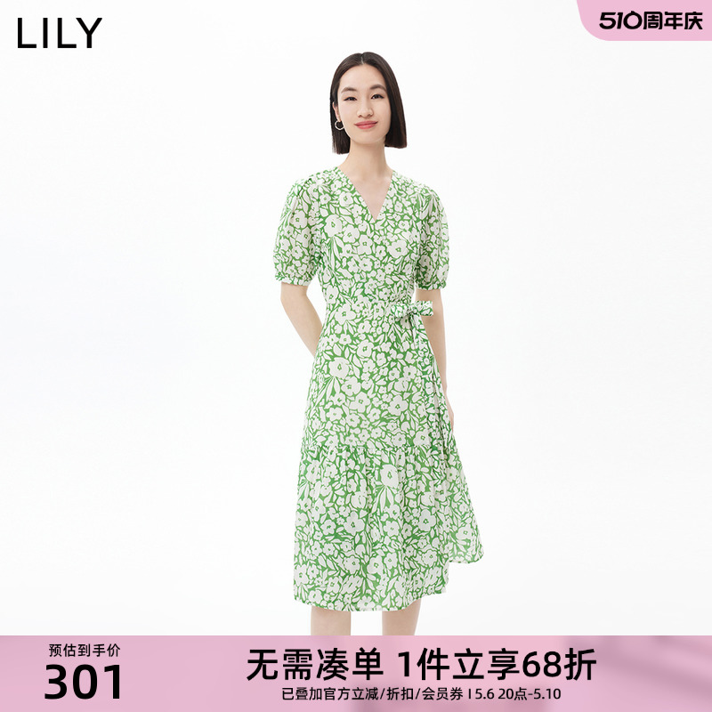 Lily新款法式茶歇裙浪漫连衣裙