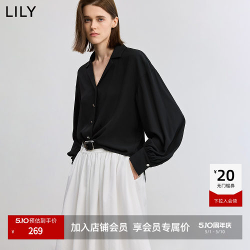 LILY通勤新款古巴休闲外套衬衫